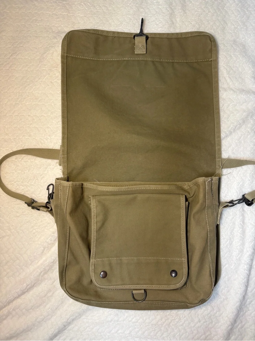 Banana Republic Vintage Khaki Messenger Bag 1980’s Safari Travel